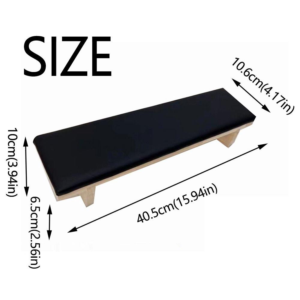 Wooden Base Beveled Hand Pillow Tilt Design Nail Art Stand Nail Arm Rest Cushion Nail Accessories