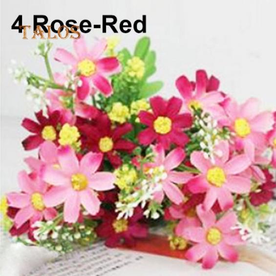 1 Bouquet 28 Heads Artificial Fake Flower Home Coffee Shop Wedding Decor