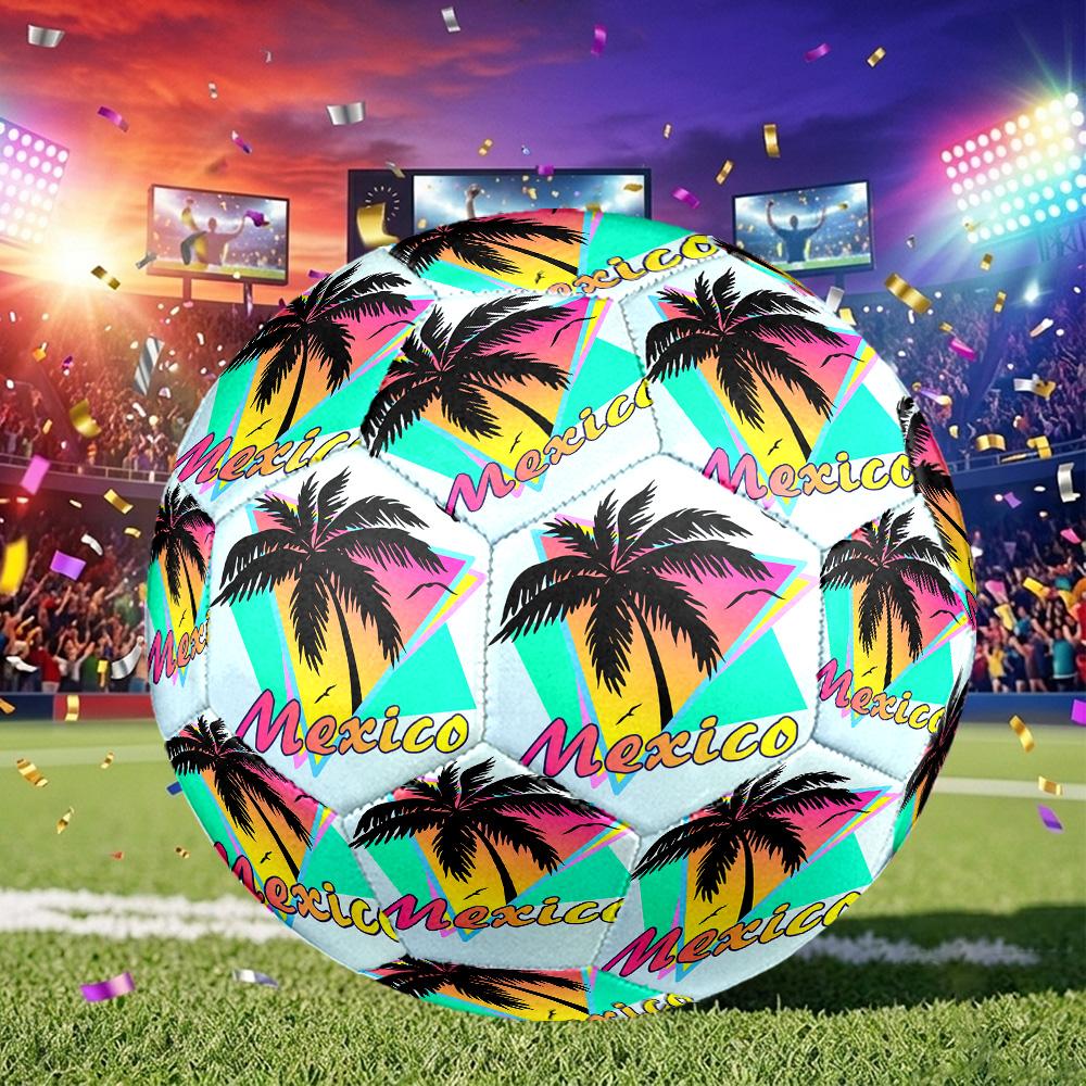1pc Mexico Soccer Ball Size 5, Suitable for Practice Matches/tournament Training,Lightweight and Durable. mxg7029