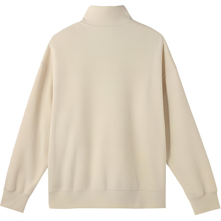 Puma Ретро Спортивный Повседневный Пуловер с Воротником-стойкой, Длинный Рукав, Толстовка Унисекс, Белоснежный 632293-87