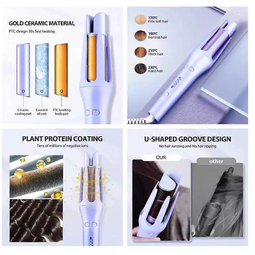 Hair Curling Iron 32mm Deep Wave Hair Curler Fast Heating Crimping Iron Styler Wand for All Hair Style