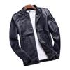 Men's Large Size Leather Jacket, Men's Autumn Stand Collar Leather Jacket, Men's Trendy Leather Jacket, Men's