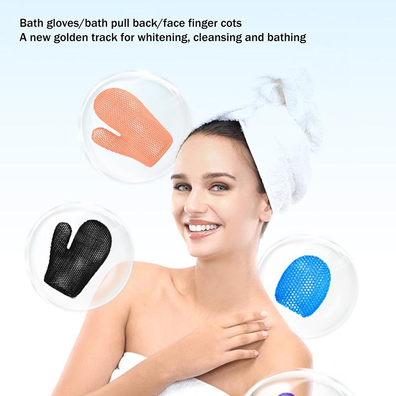 Exfoliating Shower Glove With Colorful Honeycomb Weave And Tpu High Elasticity Antibacterial Material Gentle Safe And Durable