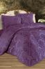 Busem Jacquard Chenille Single Bed Cover Plum