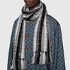 GUCCI Knit Scarves Unisex Black (Unisex) Knit Scarves 634166 4GB22 1260
