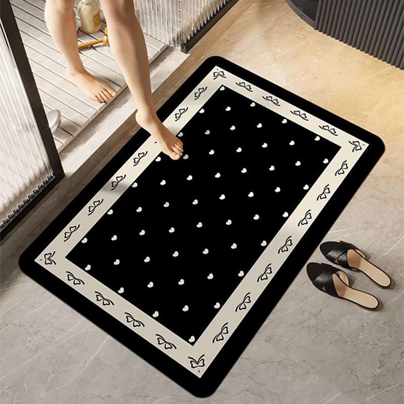 Diatom Mud Bathroom Floor Mat Toilet Door Absorbent Quick-drying Non-slip Mat Toilet Kitchen Floor Mat Carpet Soft Mat
