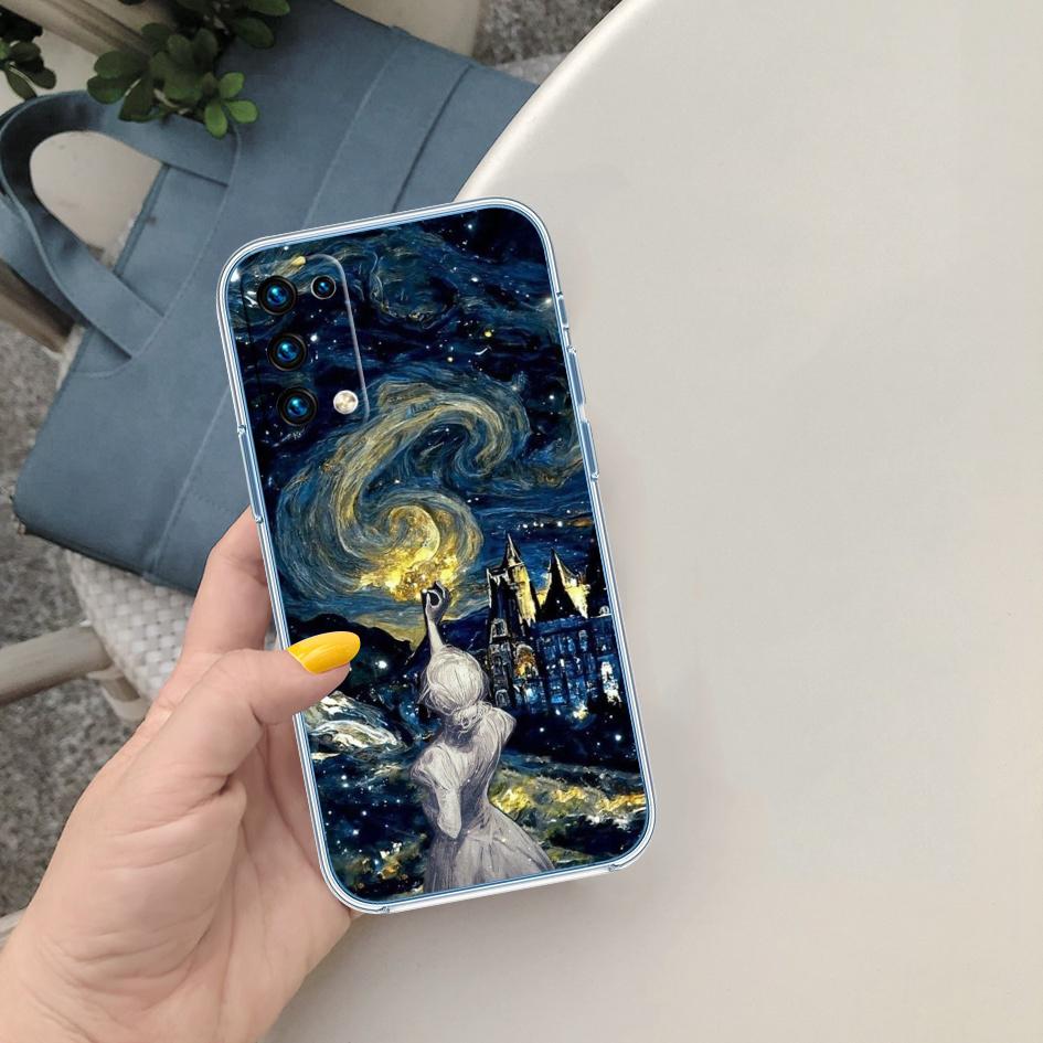 PP59 Чехол-картина «Звездная ночь» Ван Гога для Motorola G10 G20 G30 G31 G32 G34 G35 G41 G42 G50 G51 G52 G55 G60 G62 G71 G72 G75