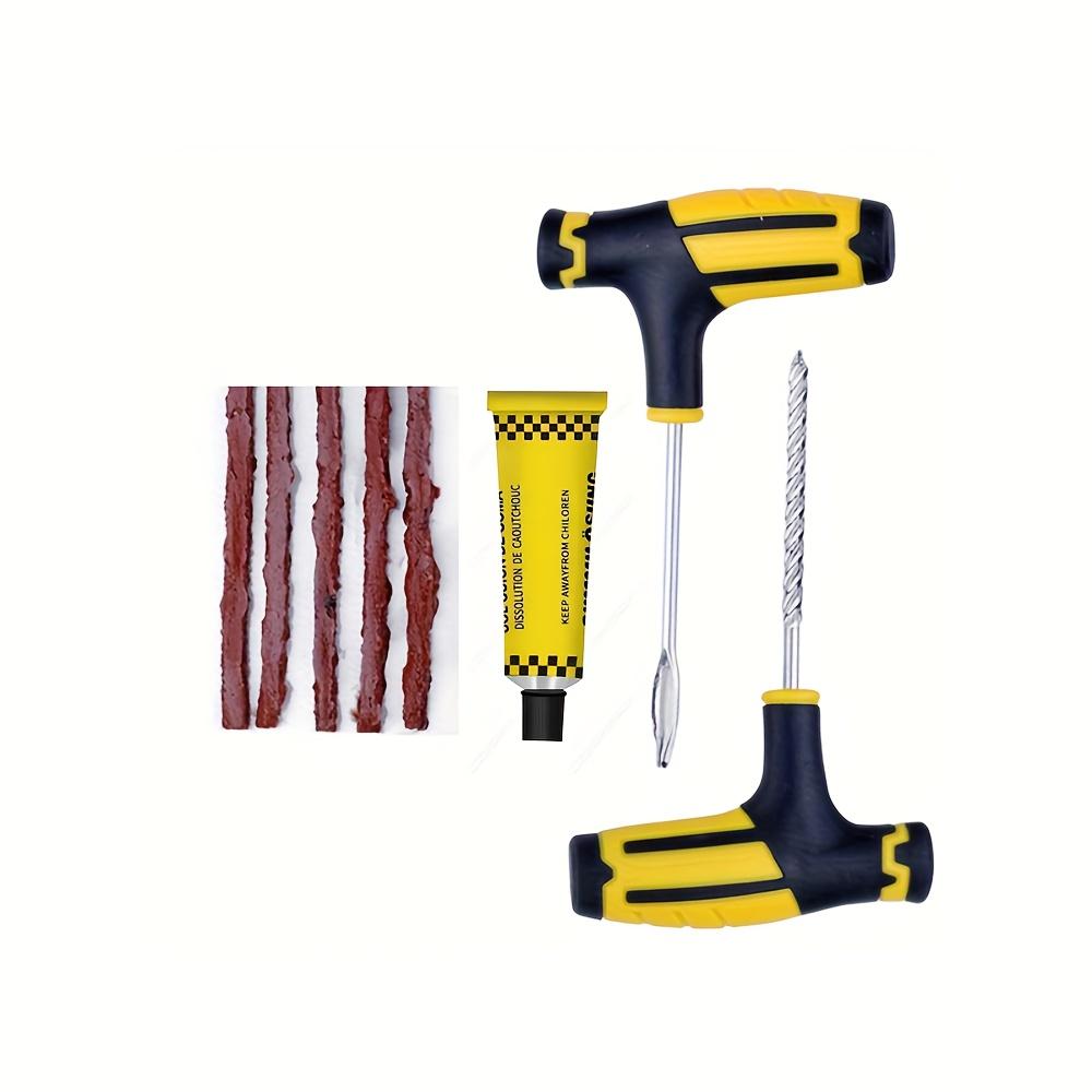 Professional Tire Repair Tool Set with High Strength Glue Comprehensive Kit for Quick Tire Damage Repair