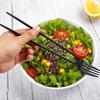 2-in-1 Fork Chopsticks Combo Reusable Eating Tool for Sushi Noodles Lightweight Portable Utensil Versatile Asian Cuisine Sticks