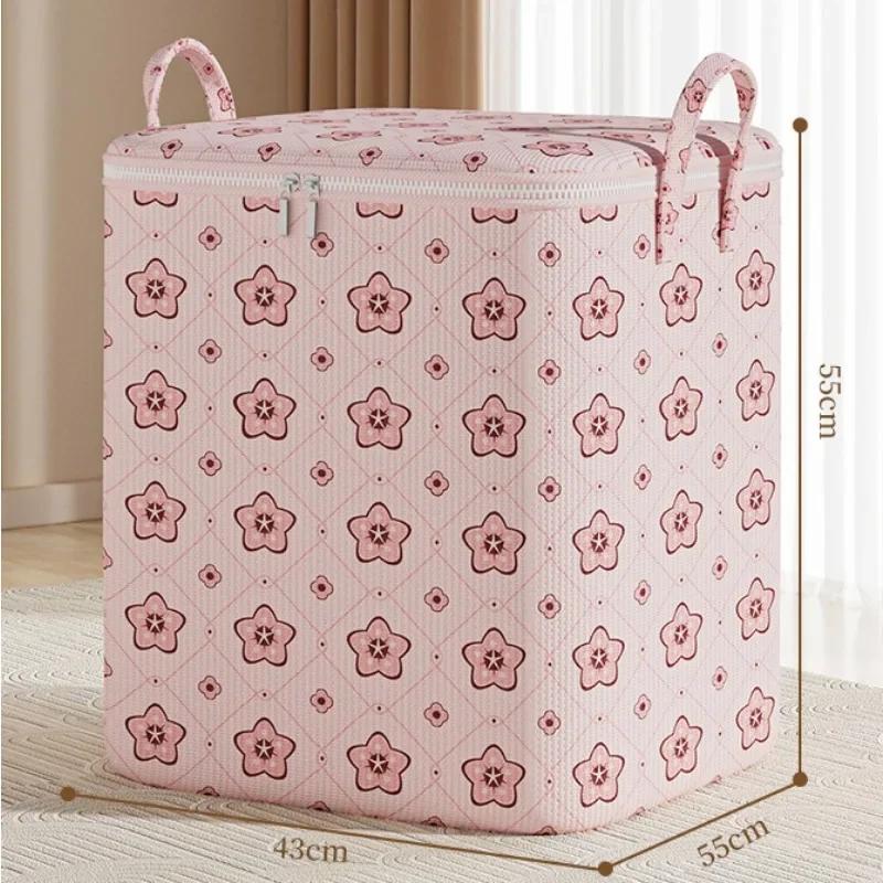Складные сумки для хранения одежды Органайзеры для шкафа Контейнеры Кубы для хранения ткани Контейнеры для одежды Контейнеры с принтом в виде цветущей вишни