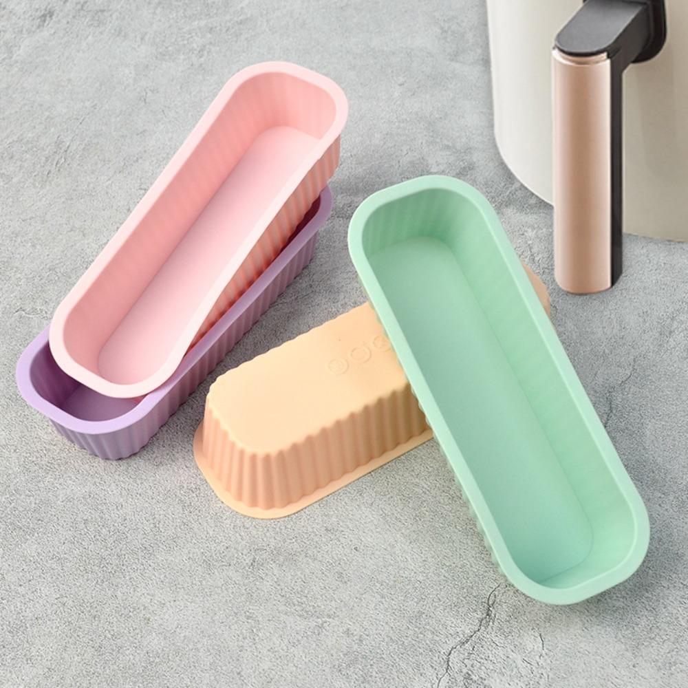 4Pcs Non-Stick Cake Mold Rectangular Toast Loaf Baking Tray  for Cake Bread