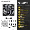 Thermalright TL-B14015 140-мм тонкий корпусный вентилятор, двойной шарикоподшипник, 15 мм