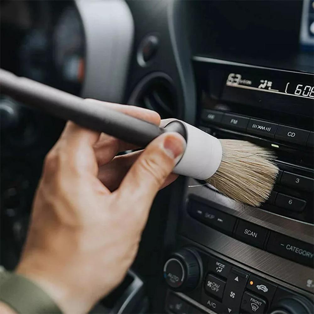 Portable Car Cleaning Brush Multifunctional Dusting Cleaning Supplies Detailing Brush Set Car Detailing Brush Set