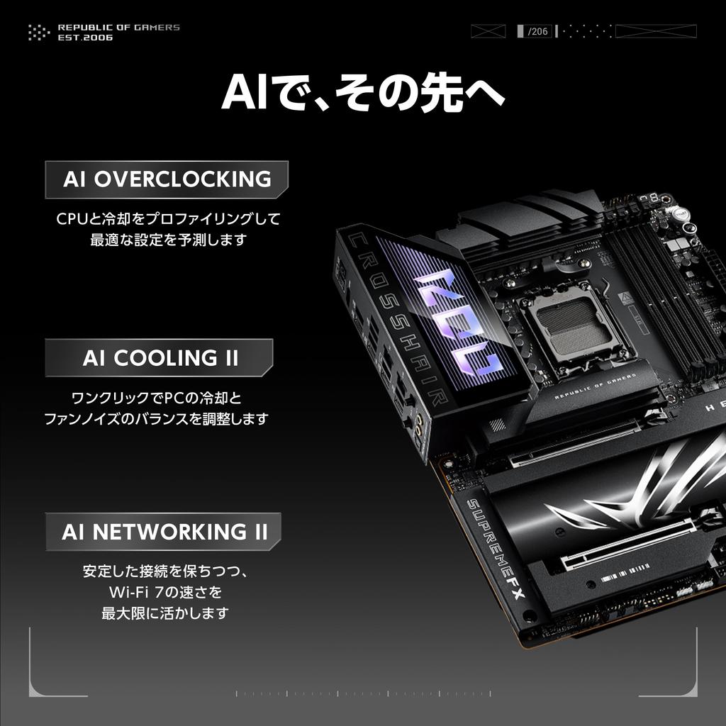 ASUS ROG CROSSHAIR X870E HERO AMD Ryzen 9000 Series AM5 Compatible X870E Chipset ATX Authorized Distributor Product Motherboard/Domestic