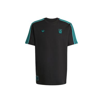 Оригинальная футболка Originals X Liverpool FC Collaboration FW25 Terrace Icons Свободного кроя Хлопок Круглый вырез Короткий рукав Мужские топы JW5470