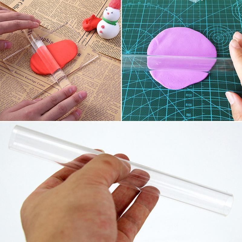 Инструмент Ролик Палка Полая Sculpey Полимерная глина Fimo DIY Ремесло Формовочный набор для литья