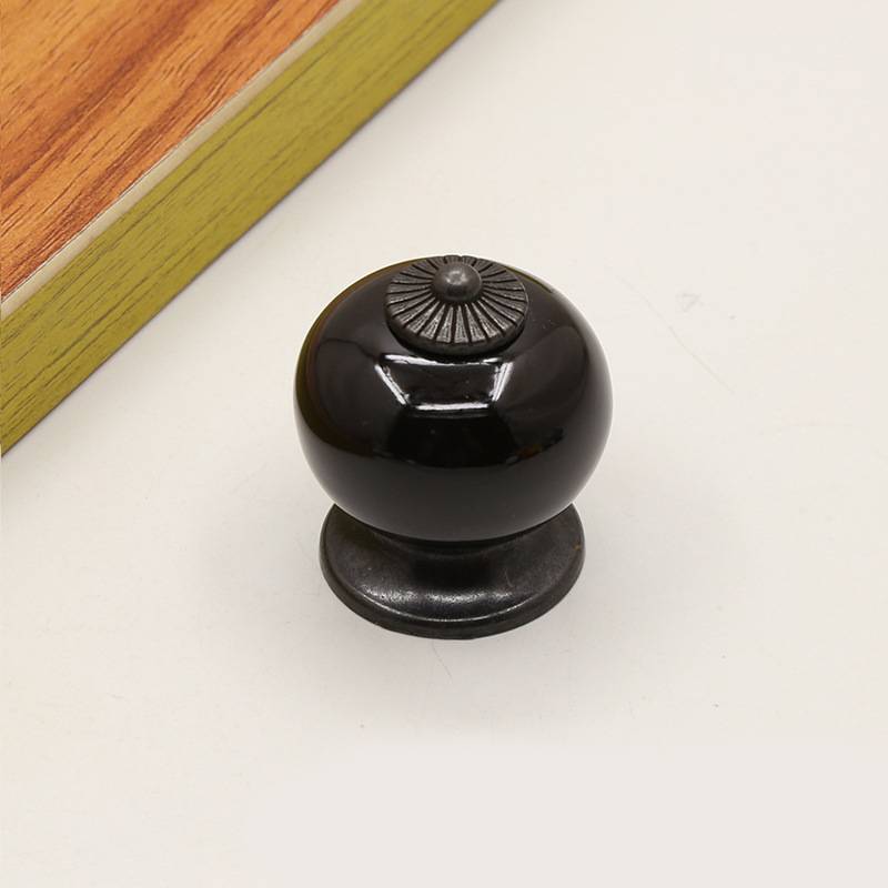 Кухонные ручки из красочного цинкового сплава с керамическими вставками для декора дома и хранения