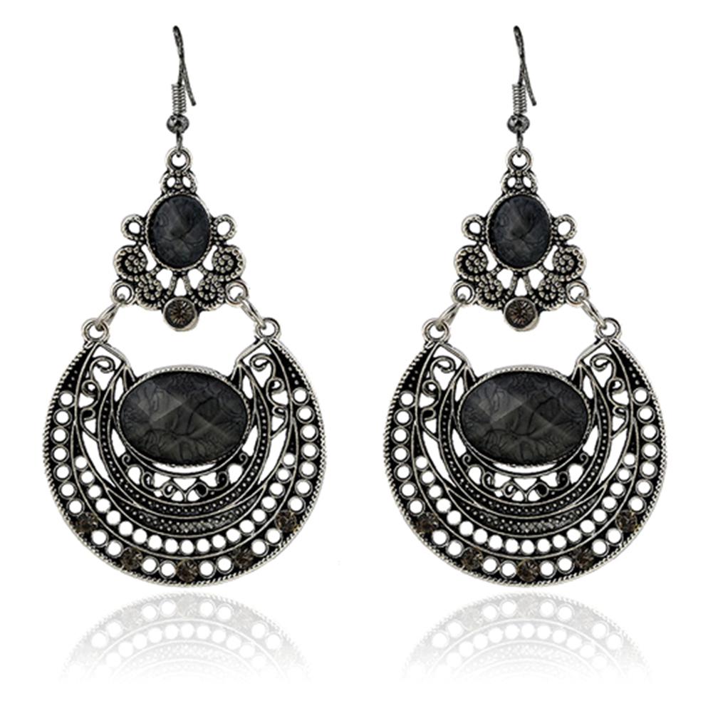 Серьги Bluelans с крючком для банкета, женские висячие полые ювелирные серьги, вечерние серьги в богемном стиле