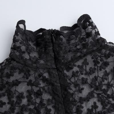 Элегантный съемный воротник из французского кружева с цветочным узором, прозрачный дизайн для рубашек, платьев и свитеров, улучшение