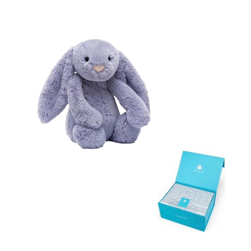 Jellycat Серия Зайчик Бонни Скрипка Средний Спутник и Успокаивающая Кукла Плюшевая Кукла Высотой 31 см