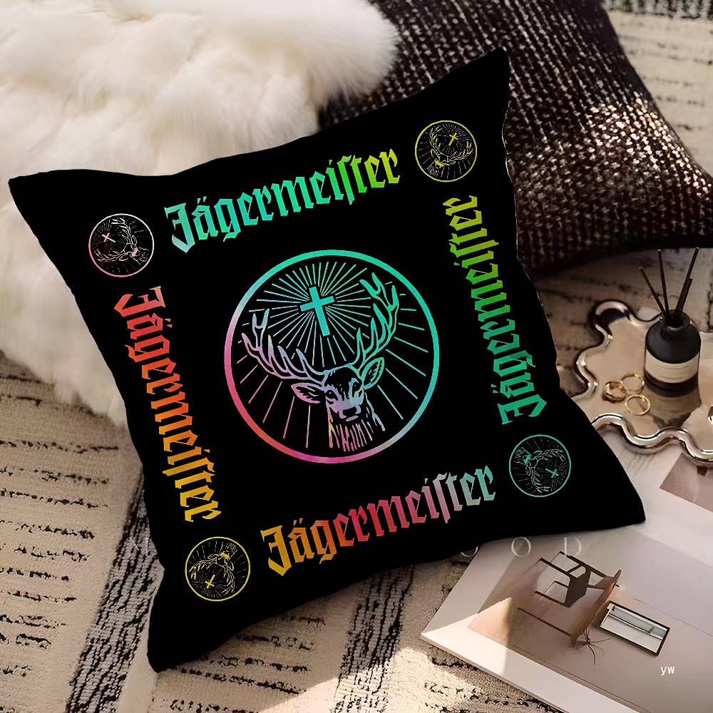 Подушка с логотипом Jagermeister Подарок Декор для дома и офиса Подушка для спальни Дивана Автомобильная Подушка Чехол для подушки