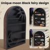 Wooden Material Wood Storage Shelf Moon Design Crystal Shelf Display Rack  Crystal Display