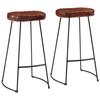 VidaXL Set of 2 Bar Stools Gavin, Pub Chair, Bistro Seat, Dining Room Kitchen Living Room Home Furniture 358921