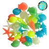 100Pcs/Pack Marine Luminous Stones Colorful Stones Simulating Shell Starfish Fish Tank Pebbles Fairy Garden Yard Ornaments
