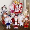 Cute Standing Santa Doll 12 Inch Christmas Ornament Santa Claus Doll Christmas Gifts