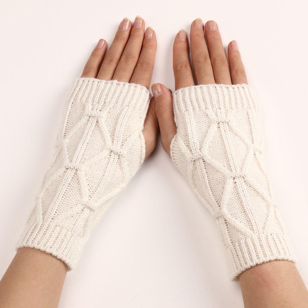 Wrist Warmers Fingerless Gloves Half Finger Winter Mittens Fashion Wrist Gloves  Girl Boys