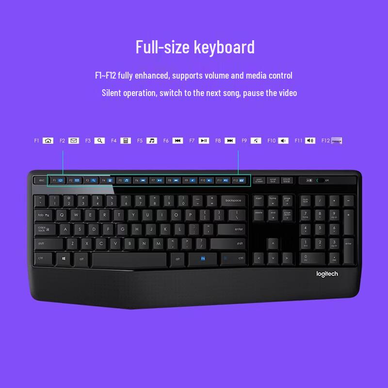 Logitech Беспроводной комбо-набор клавиатура и мышь MK345