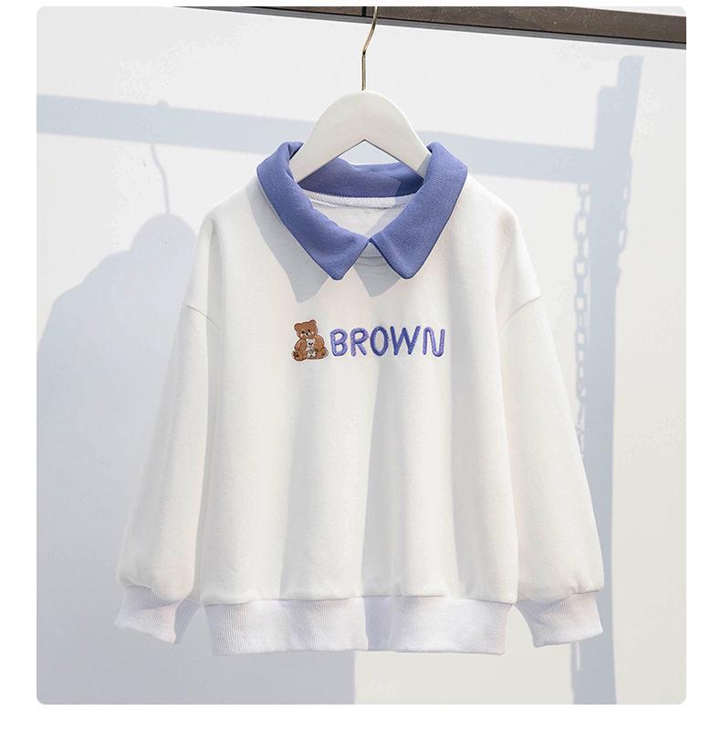 Girls' Korean-Style Autumn Sportswear: Trendy Sweater and Casual Pants Two-Piece Set