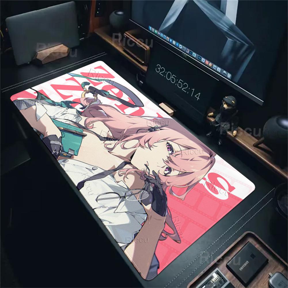 ZZZ Gaming Hoshimi Miyabi Ye Shunguang Коврик для мыши Evelyn Ellen Zenless Zone Zero Узор Клавиатура Офисный стол Аниме Девушки Настольный коврик