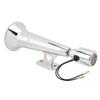Car Air Horn Universal Rustproof 150DB Metal Loud Silver Truck Whistle Horn for 12V 24V Boat Yacht RV Motocycle