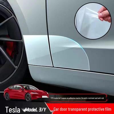 Защитная пленка-бампер из ТПУ для задней двери Tesla Model 3/Model Y