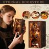 Book Set - DIY Miniature House Dollhouse Kit For Adults And Teens, Small House Bookshelf Decoration 3D Wooden Contains 30ml Glue