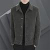 Men's Autumn/Winter Slim Woolen Jacket - Plus Velvet, Thickened, Handsome High-End Coat