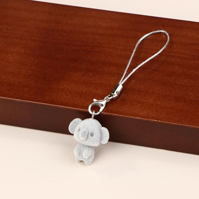 Милый стеганый теленок коала мобильный телефон шнурок мультяшное животное кулон телефон цепочка школьная сумка кулон брелок