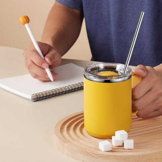 Бутылка для воды 450 мл, двухслойная, большая емкость, портативная вакуумная изоляция, материал из полипропилена, изоляция из нержавеющей стали