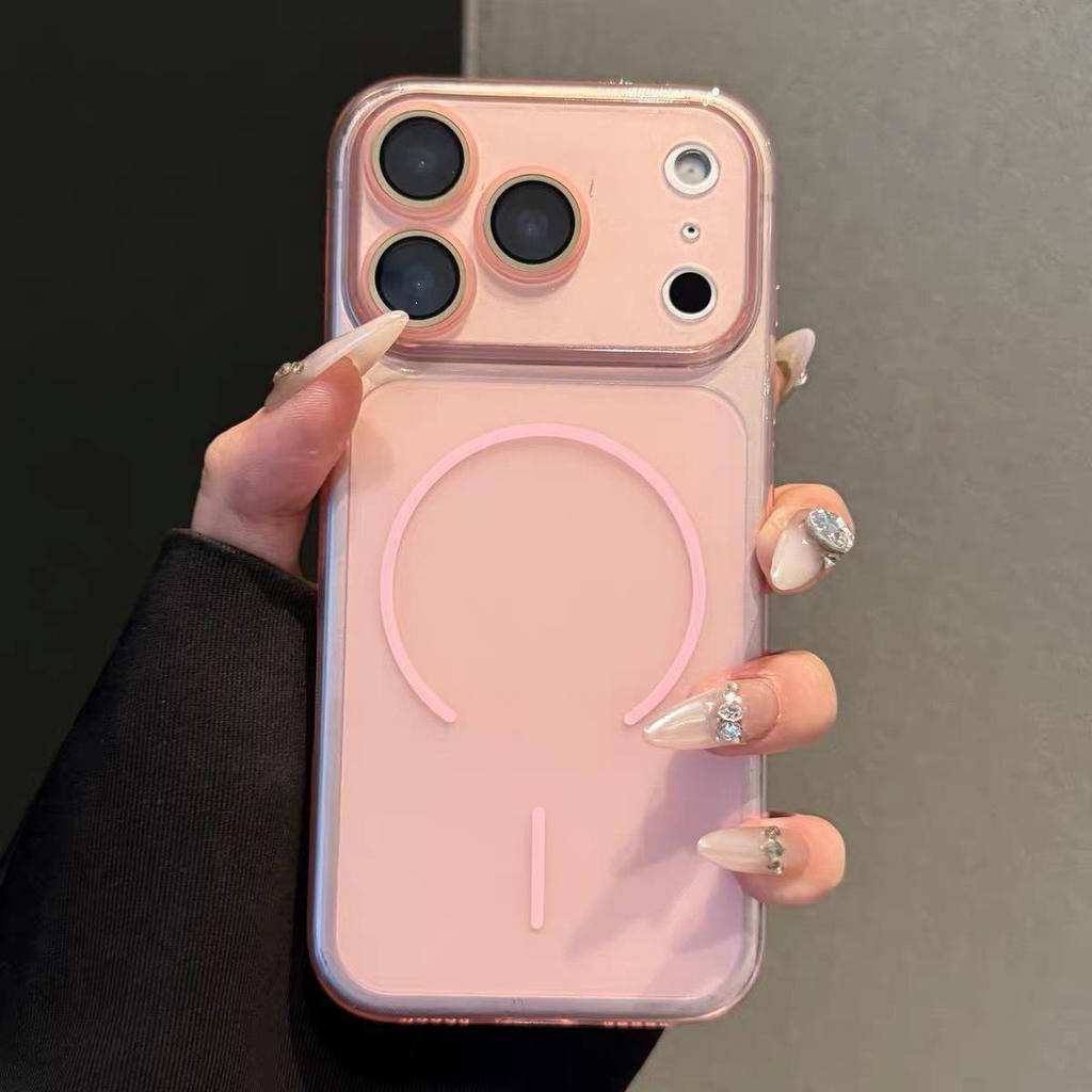 Instant Film-Lens 17-Window Phone Case for iPhone 16 Pro Max - Soft Silicone, Magnetic Adsorption