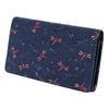 Inden Business Card Holder Deerskin Nagomi Dragonfly Pattern Navy X Black Red Lacquer 7521