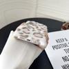 For iPhone 17 Case Leopard Pattern Fluffy Plush TPU Phone Cover