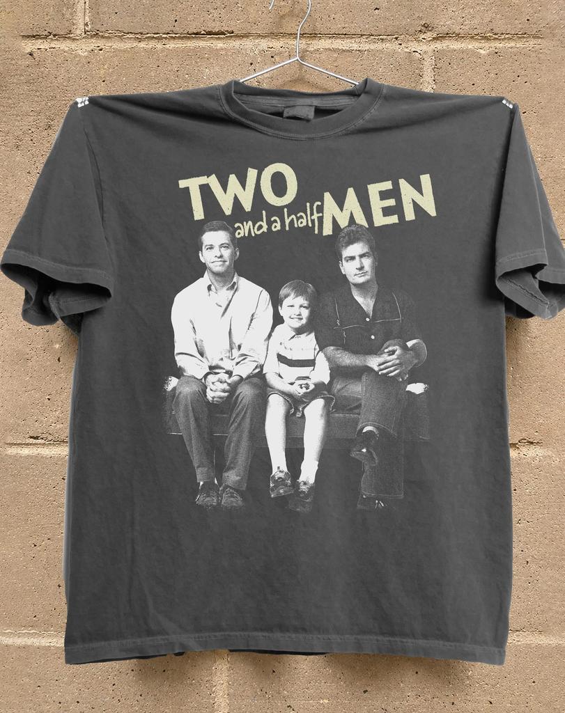 Two and a Half Men Shirt, Charlie Harper Vintage Graphic Tee, Jon Cryer Charlie Sheen T-Shirt, Retro Comedy TV Series Tee, TV Show Fan Gift