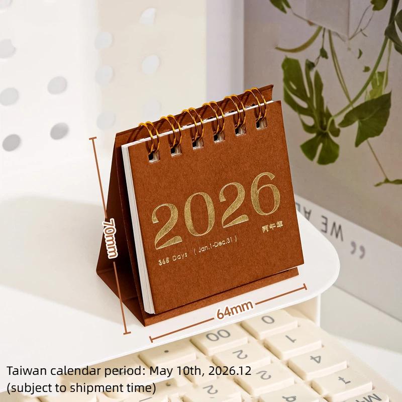 2026 Мини Маленький Настольный Календарь Настольное Украшение Календарь Книга Креативный Простой Планировщик Настольные Офисные Канцелярские Товары Новогодние Подарки