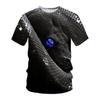 Summer Animal Snake Head Round Neck T-shirt 3D Digital Print Top Loose Casual Men's Short Sleeve Tee Shirts