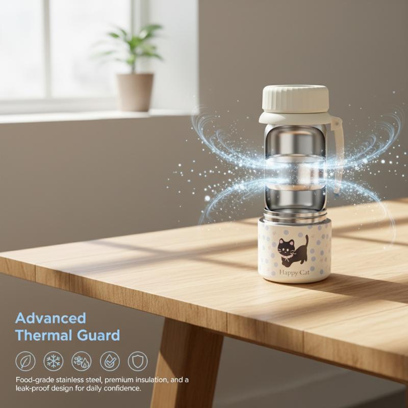 304 Stainless Steel Insulated Water Bottle Large Capacity Leakproof Thermos for Outdoor Sports Travel