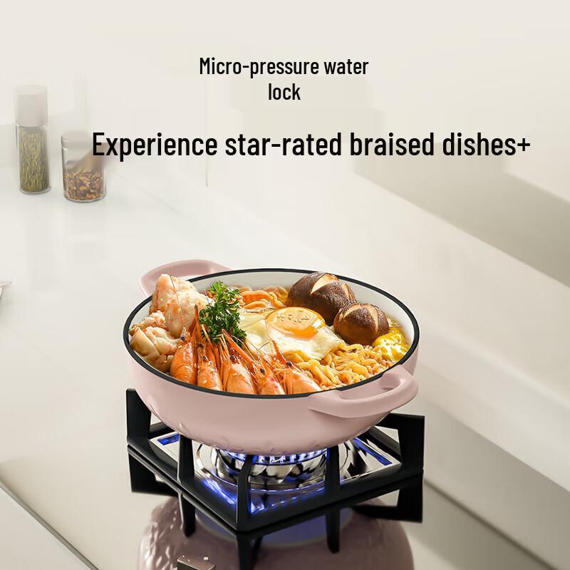 Набор эмалированной посуды Wenlunshan серии «Подсолнух» с антипригарным покрытием