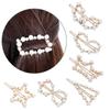 Ladies Girls Hair Styling  Headwear Barrettes Hairgrip Hair Clips Women Pearls Hairpins
