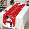 Snowman Christmas Table Runner Elk Merry Christmas Decorations New Christmas Tablecloth  Home Decor