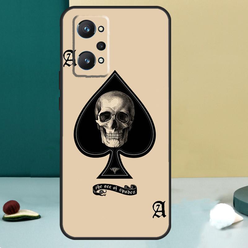 Карта Покер Туз Пик Для Realme 14 13 Pro Plus 10 11 12 GT 5 6 6T GT7 Pro C61 C55 C53 C51 C21Y C25S C75 C67 Чехол
